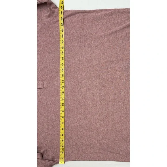 NWT Johnnie-O Whaling Snap Henley Malibu Red Salmon Cotton Blend Pullover 2XL